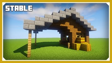 Minecraft: How To Build A Stable Tutorial (Easy Survival Minecraft Design)