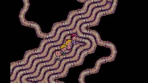 EarthBound Walk Through Stairs Glitch