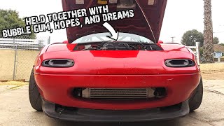YouTube's Most Clapped Out Miata Gets Motor Mounts and 99 Other Fixes
