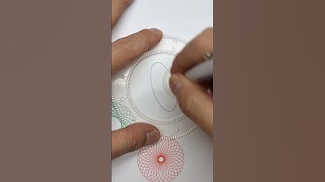 Simple Spirograph design Satisfying ASMR Video #shorts #ytshorts