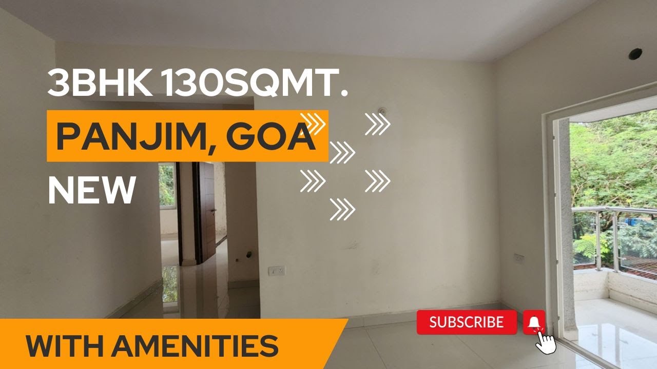 3Bhk 130sqmt Brand New Flat for Sale in Panjim, NorthGoa. (1.18Cr