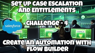 Set Up Case Escalation and Entitlements || Create an Automation with Flow Builder || Challenge 4
