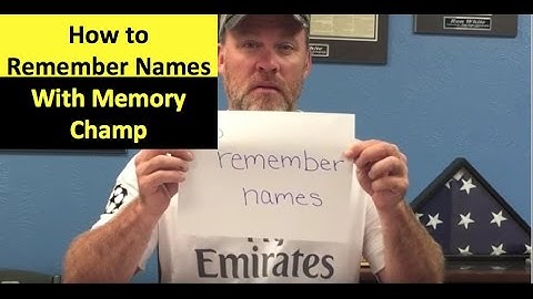 How to Remember Names with Memory Training Pictures