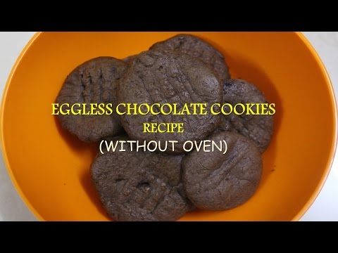 Eggless Chocolate Cookies Recipe | Without Oven