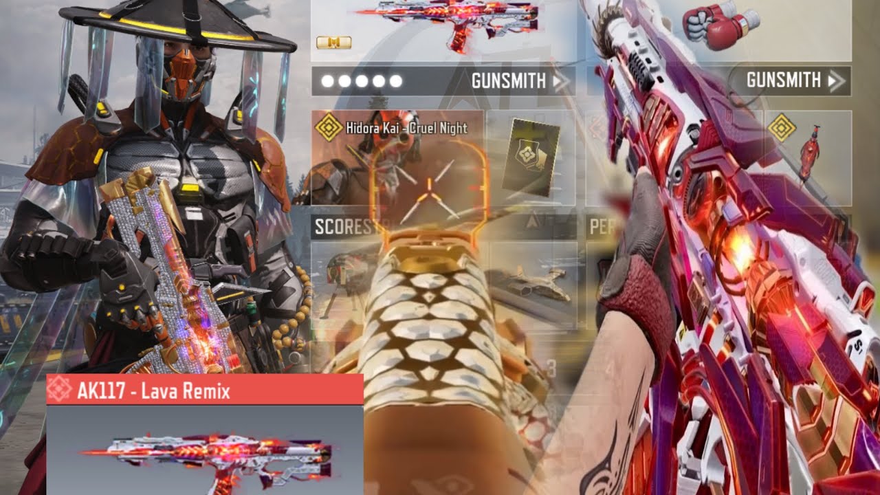 FREE Mythic AK117 - Lava Remix looks amazing with max Mythic Ghost to destroy every enemies in CODM🔥