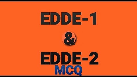 EDDE-1 & EDDE-2 MCQ(OBJECTIVE) ELECTRICAL DESIGN DRAWING AND DESTINATION 1&2 ELECTRICAL ENGINEERING