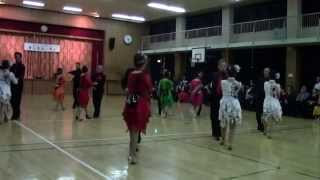 モダンとラテンメドレー・フォーメーション、（ballroom & latin dance medley)社交ダンスサークル大阪