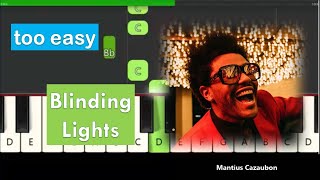 How To Play Blinding Lights By The Weeknd On Piano With One Hand