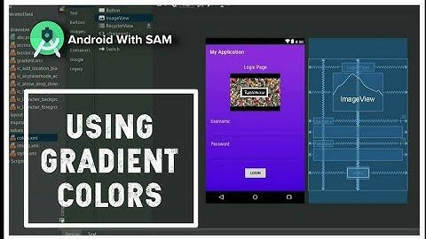 Using Gradient Colors - Android Studio latest version