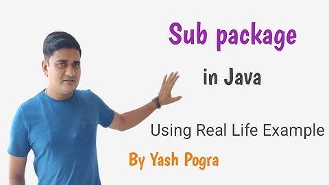 sub package in java | sub package in java example