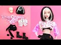 5 DIY Barbie Hacks To Look Like Jennie "How You Like That" ~ Barbie Doll Makeover