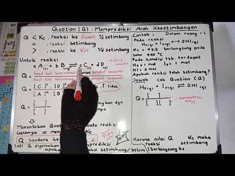 Reaksi Kesetimbangan: Quotion (Q) Memprediksi arah reaksi kesetimbangan || Chemie Chemistry