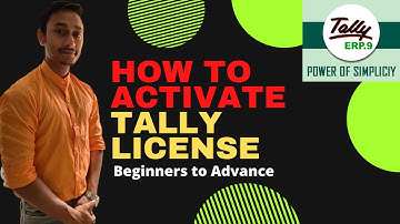 How to activate license of Tally Erp 9| In English