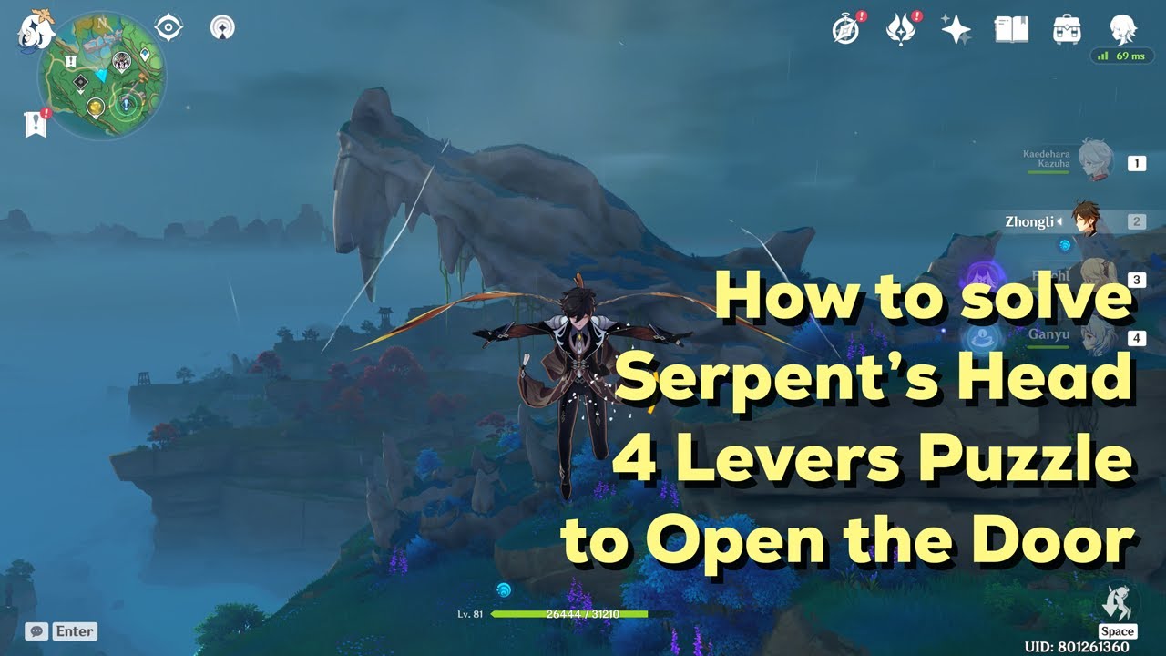How to solve the Open Door Four Levers puzzle in Serpent's Head
