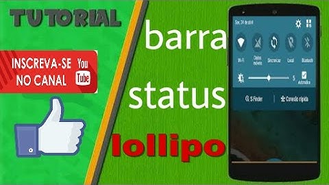🔵Como deixar a barra de NOTIFICAÇOES igual da LOLLIPOP《ATUALIZADO 2016》