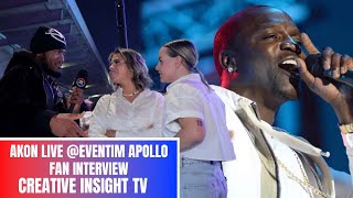 Akon Live at EVENTIM APOLLO [FAN INTERVIEW] | Creative Insight TV