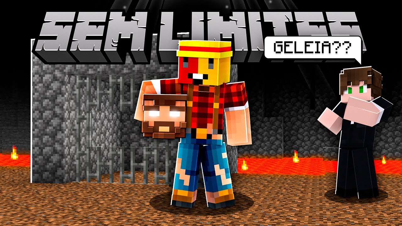 GELEIA ME SALVOU DO LENHADOR SECRETO NO MINECRAFT - SEM LIMITES#01 