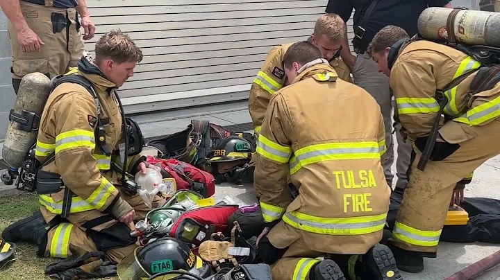 Tulsa Fire Department Academy Class 108 finished day two of Burn Week..