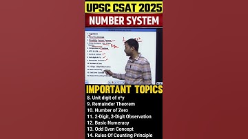 UPSC 2025 CSAT: Must-Know Number System Topic 💡 | Amit Garg @ IAS SETU 🎯