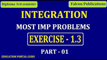 Diploma Mathematics 3 Exercise 1.3 important  Problems 01 in Telugu