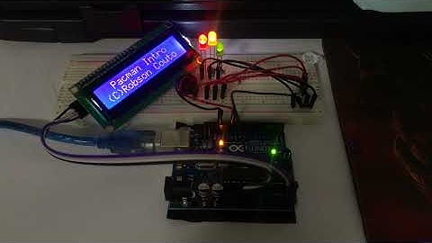 Pacman Intro Theme Arduino Music/Tone Played Using Arduino Uno, Buzzer,  LEDs, and LCD