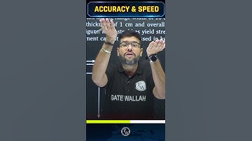 Speed and Accuracy #Shorts #GATEWallah