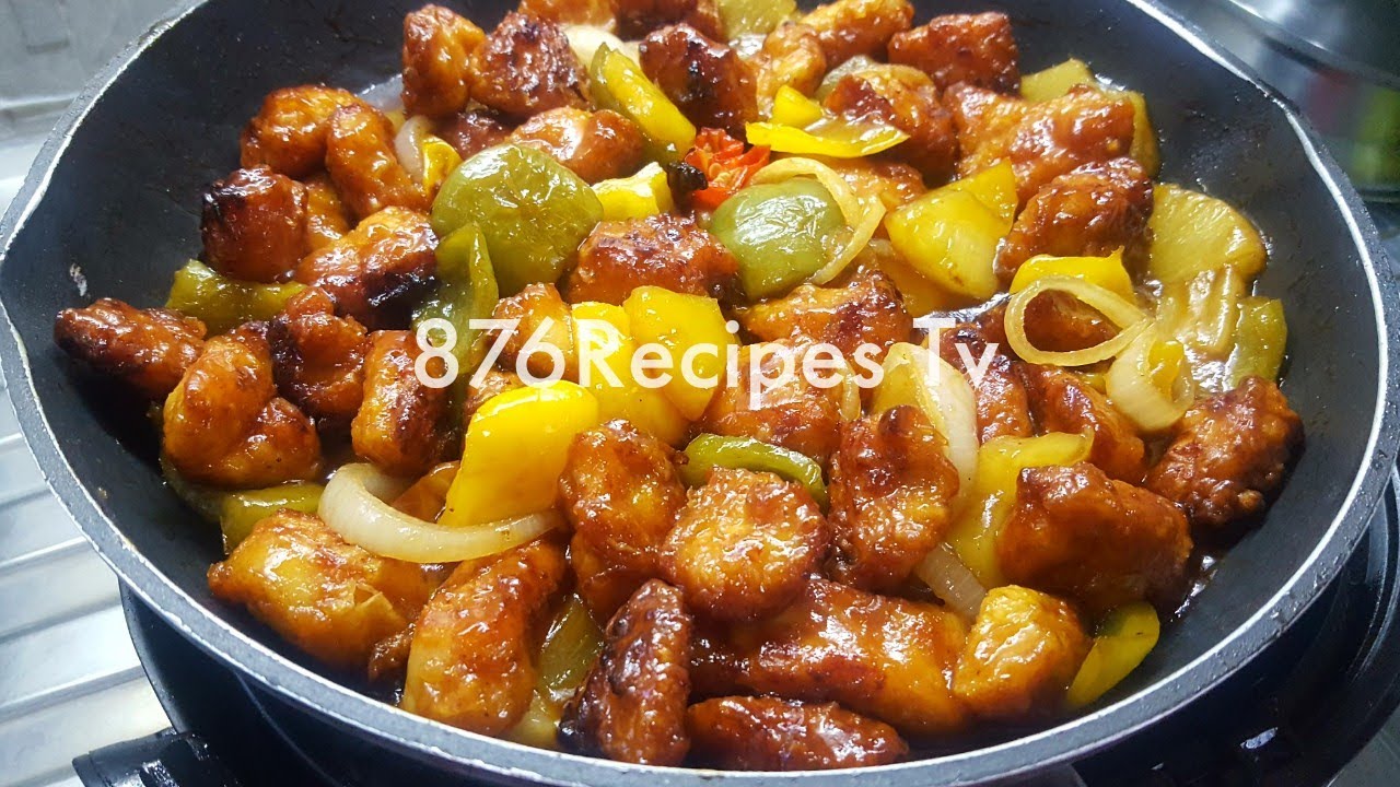Sweet and sour chicken Jamaican style without cornstarch YouTube