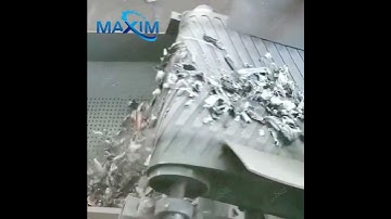 Metal crushing and sorting machine efficient recycling of scrap metal tool