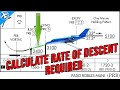 How to calculate descent rate for a nonprecision approach