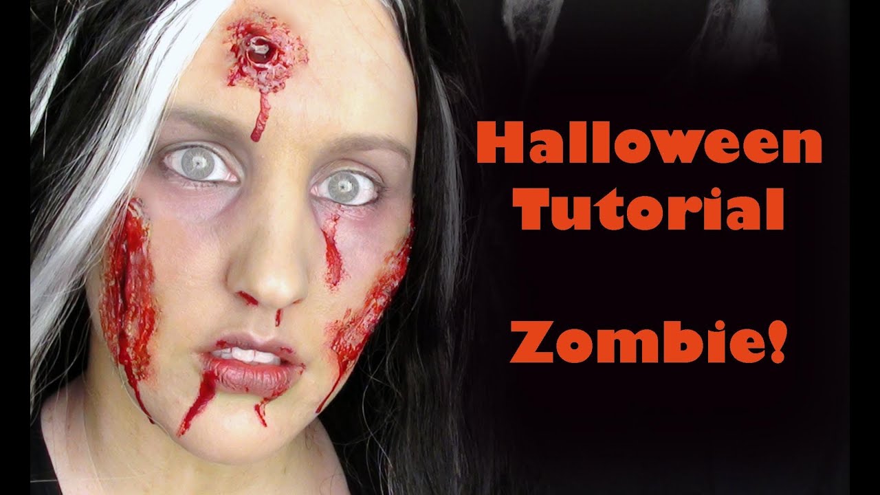 Halloween Tutorial Zombie Using Liquid Latex Prosthetics YouTube
