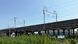JR東海道新幹線高架橋通過列車（名古屋岐阜羽島間）【ちょこっと列車撮影＃７】
