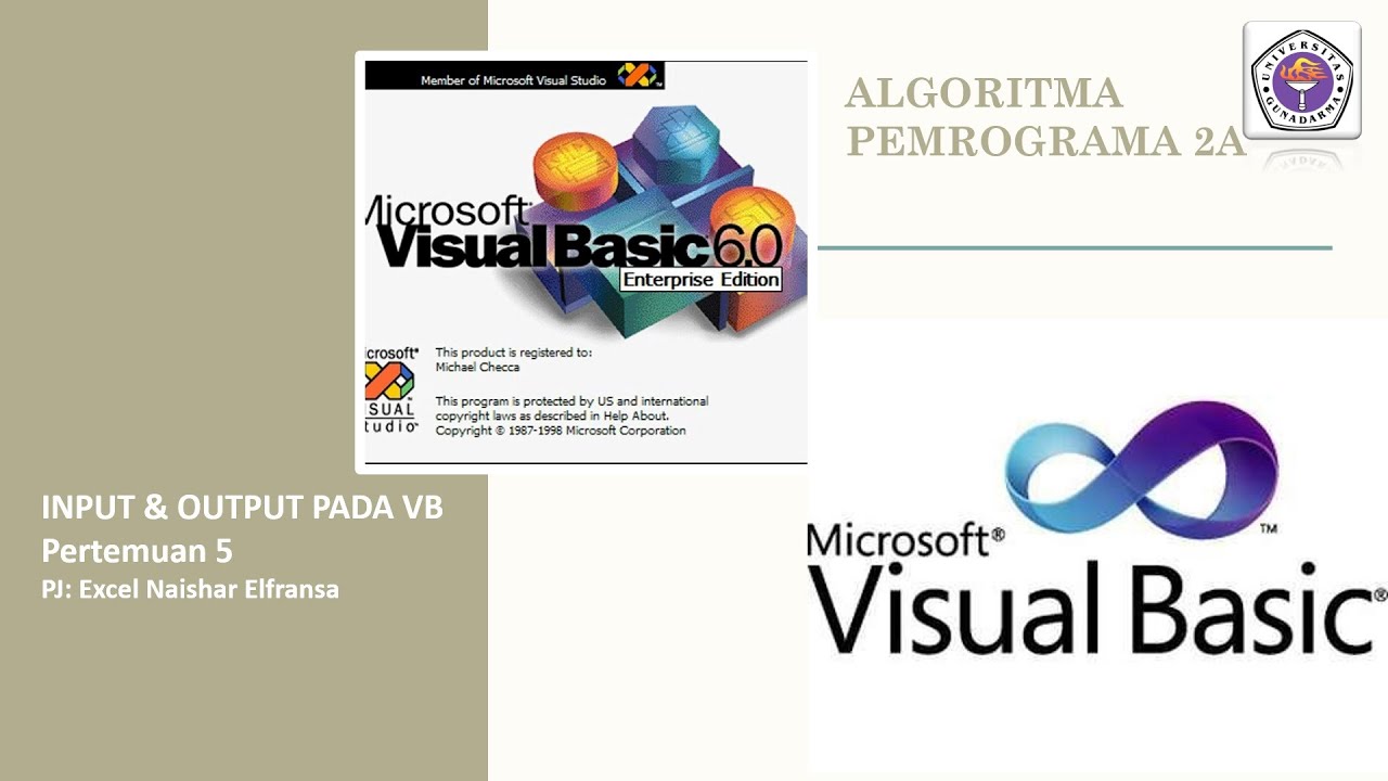 Input dan Output pada Visual Basic - YouTube