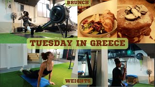 TUESDAY IN GREECE WORKOUT AND LUNCH| OVERSEAS LIFE