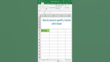 Shortcut to jump to any cell in excel | Excel Shortcuts that every user should know