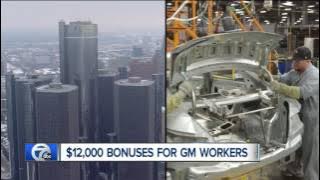 GM workers getting record $12,000 bonuses