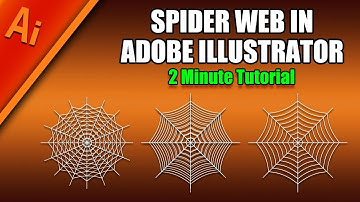 illustrator tutorial how to make web spider create nice vector for Halloween composition