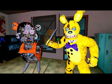 Видео: АНИМАТРОНИКИ ПУГАЮТ ОХРАННИКА FNAF COOP ЛУЧШЕЕ Garry's Mod