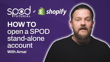 SPOD Tutorial - How to open a standalone SPOD account