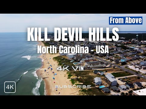Kill Devil Hills from Above, North Carolina, USA | Drone [4K]