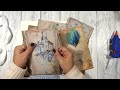 Junk journal with me gorgeous French inspired ephemera journaling cards * French journal part 2 *