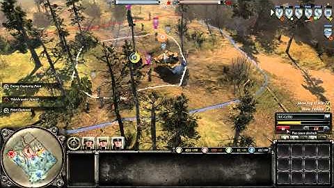 Relic COH2 BUG MG42 retreats forward to enemy