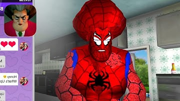 Scary Teacher 3D New Teacher Spider-Man Part 9 Gameplay Walkthrough (IOS ANDROID)