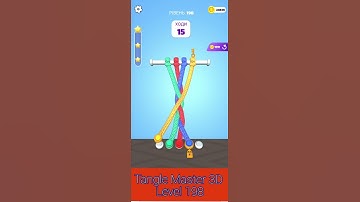 Tangle Master 3D Level 198 Walkthrough Мастер 3D распутывания #198level #shorts #TangleMaster3D