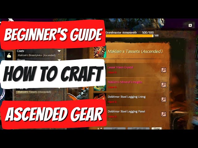 Guild Wars 2 Ascended Gear Crafting | A By Step GW2 Beginner's Guide - YouTube