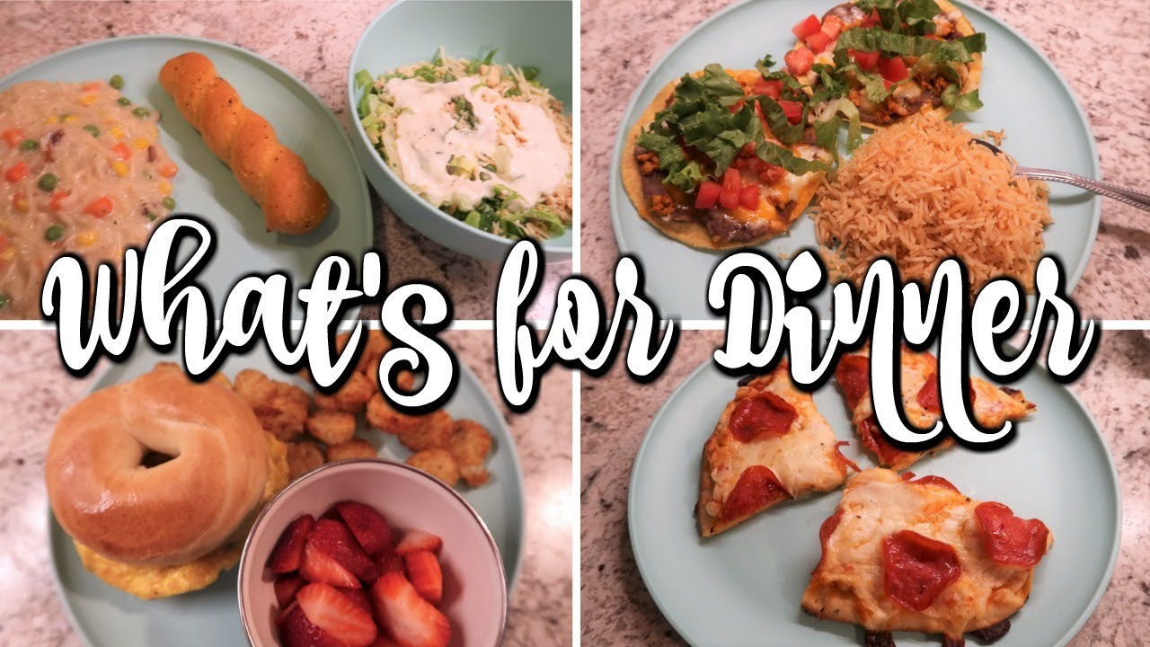 WHAT'S FOR DINNER / FOUR SIMPLE MEAL IDEAS - YouTube