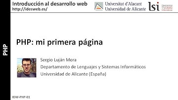 PHP: mi primera página