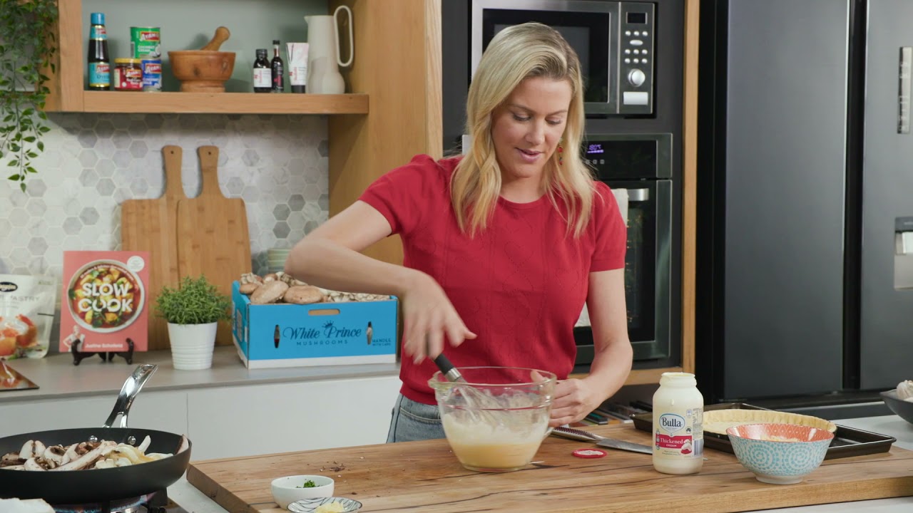 Everyday Gourmet with Justine Schofield - Mushroom Tart Recipe - YouTube