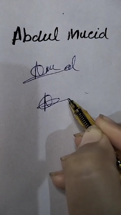Abdul mueid name signature #namesignature