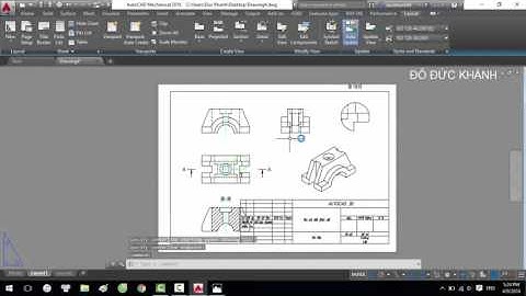 Xuất hình chiếu trong Autocad 3D