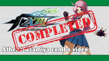 KoF XIII: Athena Asamiya combo video (FINAL VERSION)
